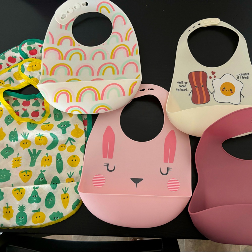 Assortment of Meal Time Baby Bibs